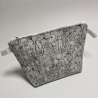 Kosmetiktasche Katzen Beige gesteppt | Kulturbeutel