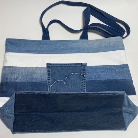 Shopper aus Upcycling-Jeans | Schultertasche |  Einkaufstasche