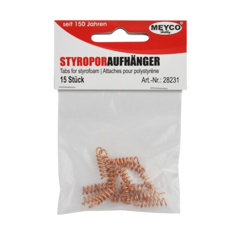Styroporaufhänger 15 Stk.