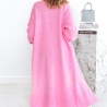 Langer oversize Strickmantel Strickjacke Cardigan Weste  S-XL