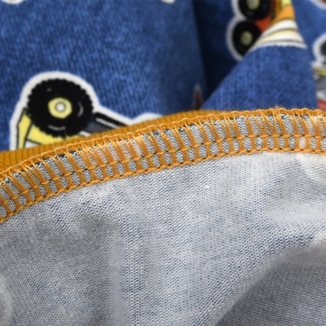 3-tlg Baby Pumphosen-Mütze-Tuch Set Erstlingsoutfit Baustelle