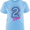 Kinder Kurzarm T-Shirt PUNKTE ZAHL personalisiert mit Name + Zahl