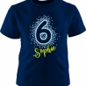 Kinder Kurzarm T-Shirt PUNKTE ZAHL personalisiert mit Name + Zahl