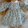 Puppenkleid mit Schürze für Puppengröße 37 - 40 cm