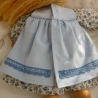 Puppenkleid mit Schürze für Puppengröße 37 - 40 cm