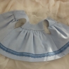 Puppenkleid mit Schürze für Puppengröße 37 - 40 cm