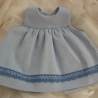 Puppenkleid mit Schürze für Puppengröße 37 - 40 cm