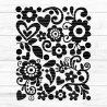 Blumen Muster Plotterdatei SVG DXF FCM