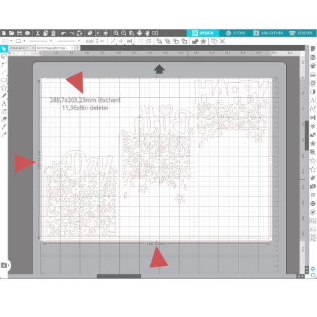 DXF Datei in Silhouette Studio in Originalgröße öffnen