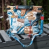 High-End Designertasche - UPCYCLING Jeans-Leder-Tasche