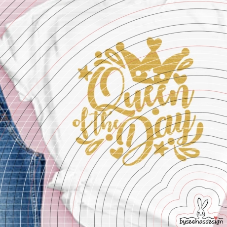 Queen of the Day Plotterdatei SVG DXF 