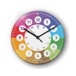 Acryl Lernuhr 20 cm – leise & inkl. Lernmaterial | rainbowatch© Acryl Lernuhr 20 cm – leise & inkl. Lernmaterial | rainbowatch©