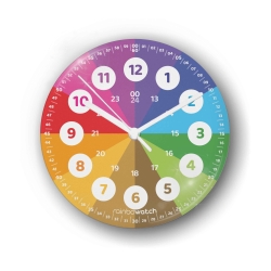 Acryl Lernuhr 20 cm – leise & inkl. Lernmaterial | rainbowatch© Acryl Lernuhr 20 cm – leise & inkl. Lernmaterial | rainbowatch©