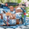 High-End Designertasche - UPCYCLING Jeans-Leder-Tasche