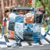 High-End Designertasche - UPCYCLING Jeans-Leder-Tasche