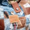 High-End Designertasche - UPCYCLING Jeans-Leder-Tasche