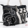 UPCYCLING Handtasche aus Jeans und Kunstleder