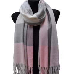 Damen-Herren-Baumwoll-Karo-Winterschal, 180x70 cm, neu