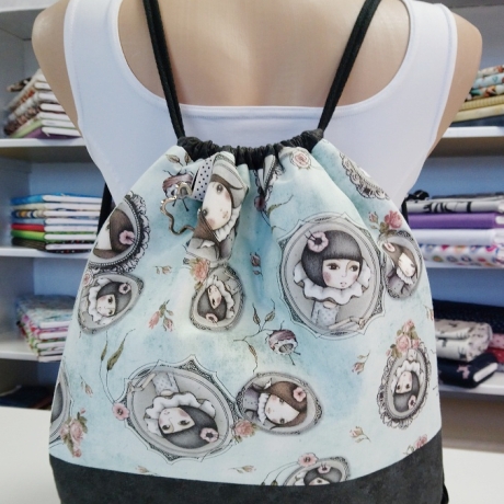 Rucksackbeutel/Stoffbeutel Yuna Mirabelle mint