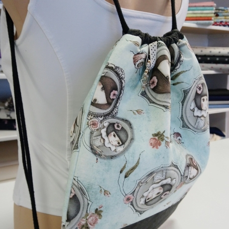 Rucksackbeutel/Stoffbeutel Yuna Mirabelle mint