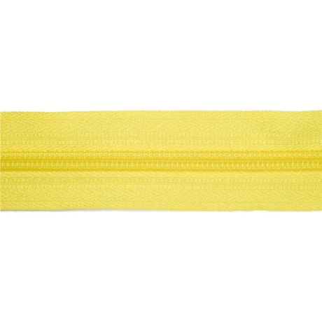 Reißverschluss gelb & Zipper 5 mm Schiene Endlos-Ware