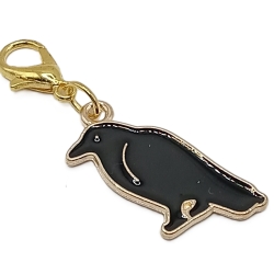Krähe Clip Anhänger Bettelarmband Halloween Charm