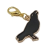 Krähe Rabe Clip Anhänger Bettelarmband Halloween Charm