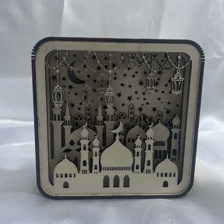 Lichtbox Schattenbox Ramadan, Ramazan, Bayram, Eid,Dekoration