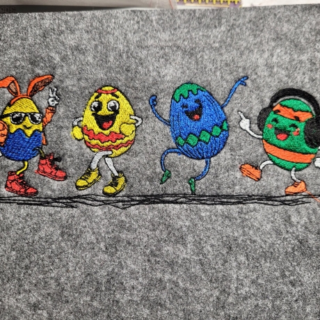 da tanzen die Ostereier - 17.57 x 6,86 cm
