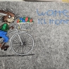 ui, da muss der Hase strampeln - Größe 18,46 x 19,57 cm