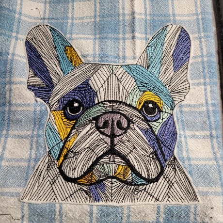Französische Bulldogge - 12.67 x 13.20 cm