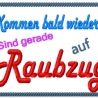 Raubzug Warnschild ITH Stickdatei