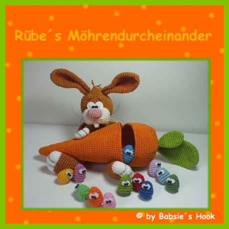 Häkelanleitung ♡ Rübe´s Möhrendurcheinander♡