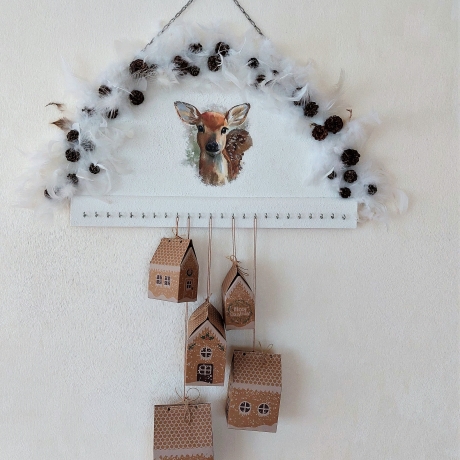 Adventskalender zum Befüllen Garderobe Garderobenhaken