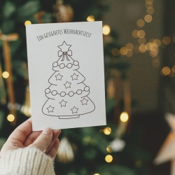 Weihnachtskarte-Tannenbaum-Selbstgestalten-nachhaltig gedruckt