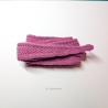 Schal, rosa, modern, schlank, kurz, handgestrickt