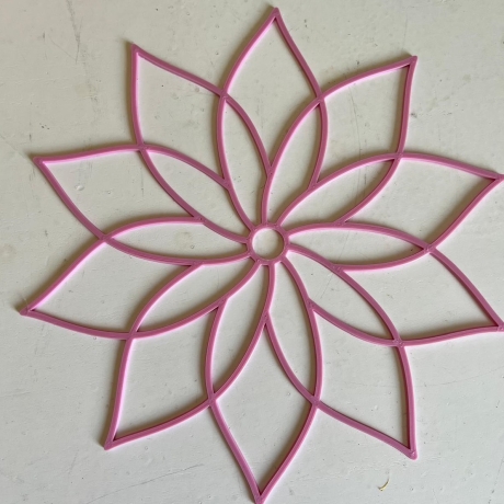 Dekorative Blume „Blütenzauber, Spitze/Runde Blütenform