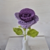 Rose - lila (Häkelblume)
