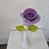 Rose - lila (Häkelblume)