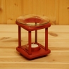 Duftlampe, Räucherlampe, Holzlaterne, schwedenrot