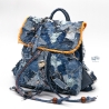 UPCYCLING Jeans Rucksack, Patchwork-Rucksack