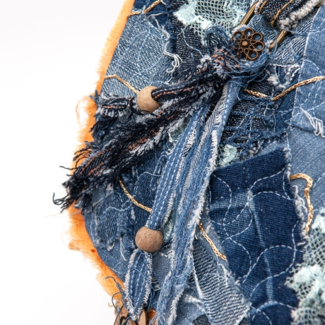 UPCYCLING Jeans Rucksack, Patchwork-Rucksack