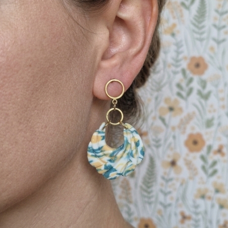 Handgefertigte Statement-Ohrringe: Maritimes Muschel-Design