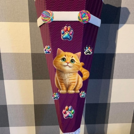 Schultüte Bastelset Katze Rusty verschiedene Farben