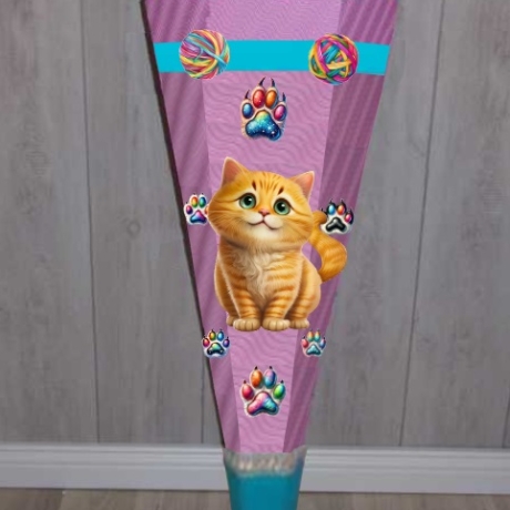 Schultüte Bastelset Katze Rusty verschiedene Farben