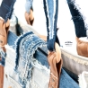High-End Designertasche - UPCYCLING Jeans-Shopper, Jeanstasche