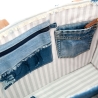 High-End Designertasche - UPCYCLING Jeans-Shopper, Jeanstasche