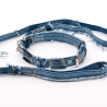 UPCYCLING Jeans Hundehalsband + Hundeleine Gr. S