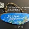 Gartenschild - Bin im Garten mit den Hummeln bummeln - Türscheibe