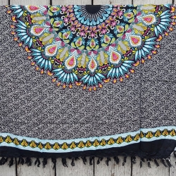 Damen-Sarong, Unikat aus Bali Mandala,115x165 cm, neu